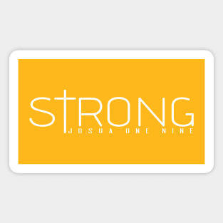 STRONG - Josua 1:9 | Bible Quotes Magnet